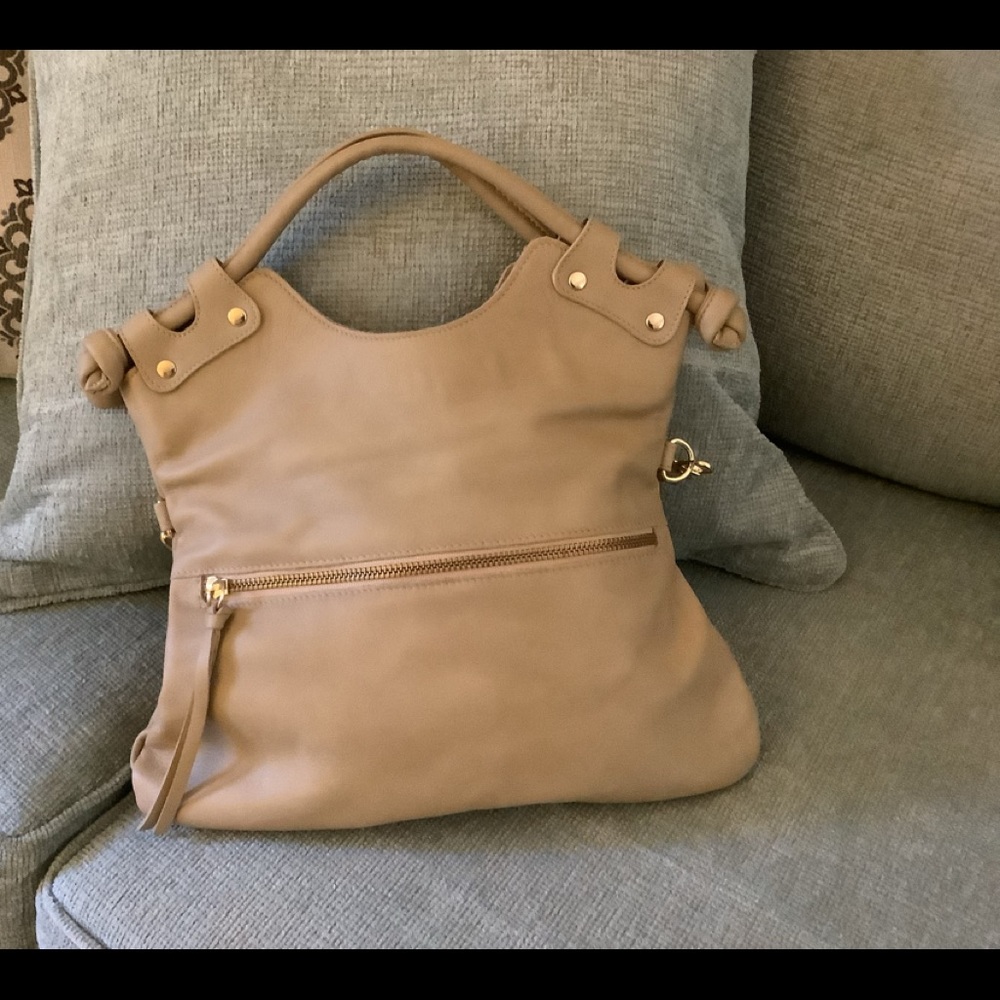 Pietro NYC leather shoulder/clutch handbag